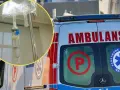 Kroplówka w ambulatorium, a obok karetka. Może to być nagły przypadek podczas urlop na żądanie Holandia.