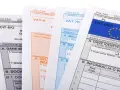 Różne formularze podatkowe, w tym CIT-8/O, VAT-R, VAT-7K i VAT-UE/C, z widocznym polem na numer identyfikacji podatkowej.