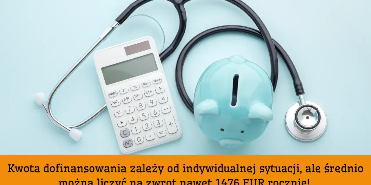 Stetoskop, kalkulator i skarbonka. Dowiedz się, jak złożyć wniosek o zorgtoeslag i otrzymać zwrot do 1476 EUR rocznie.
