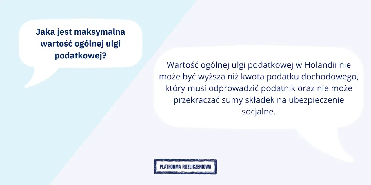 Maksymalna kwota wolna od podatku w Holandii nie przekracza podatku dochodowego ani składek socjalnych.