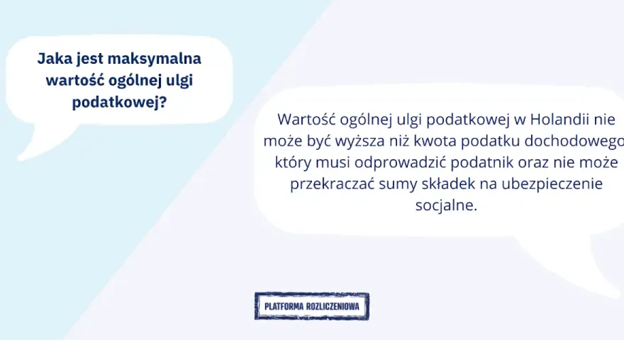 Maksymalna kwota wolna od podatku w Holandii nie przekracza podatku dochodowego ani składek socjalnych.