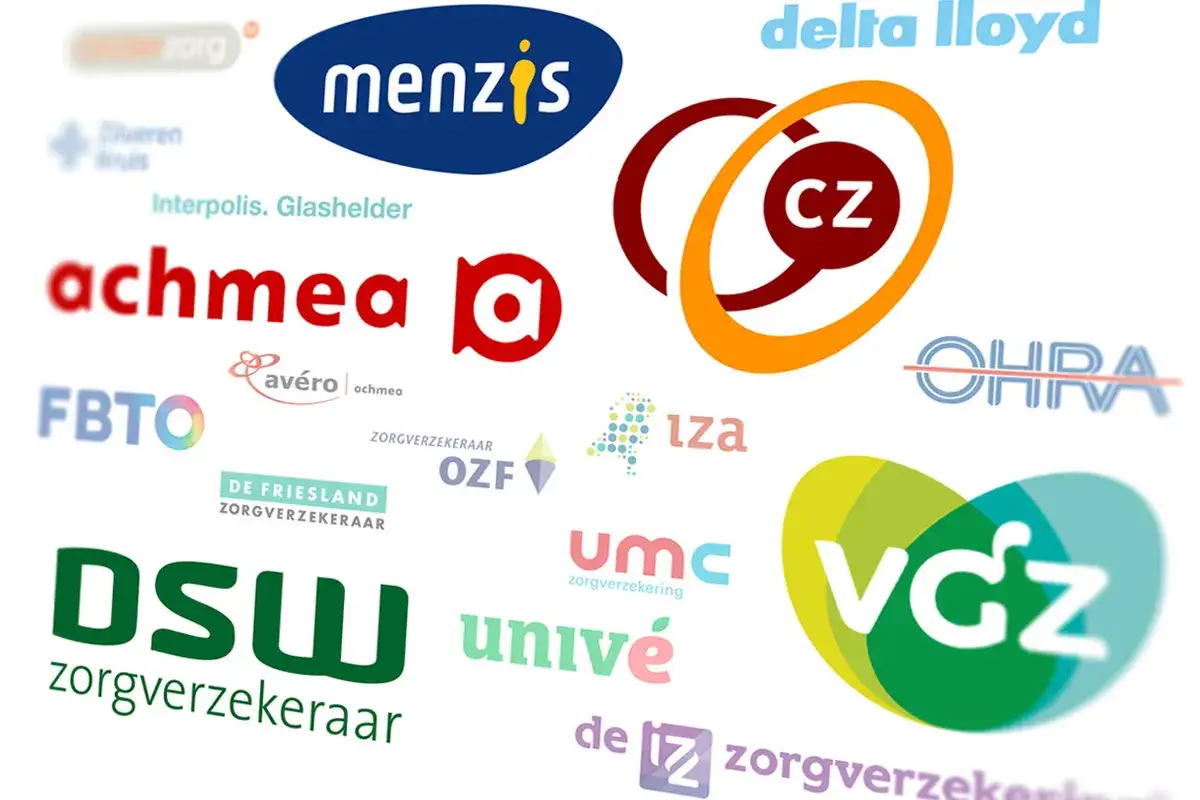 Szukasz ubezpieczenia zdrowotnego w Holandii bez meldunku? Zobacz loga znanych ubezpieczycieli: Menzis, CZ, Achmea, DSW, VGZ i innych.